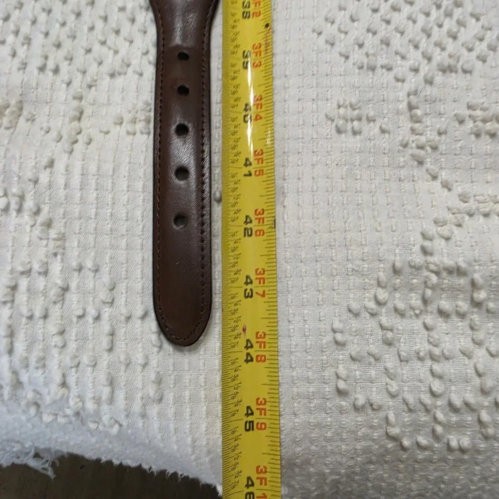 Mens Leather Canvas Sailing Nautical Signal Flags Belt Preppy Size 40